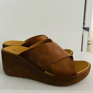 Korks brand platform wedge sandals